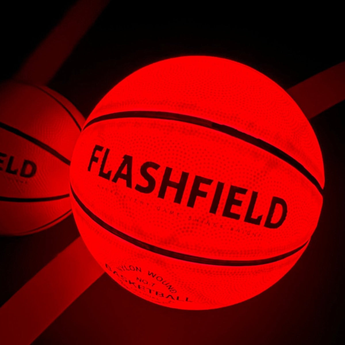 FlashField Athletics Glow in the Dark Basketball LED, Light Up, Gift